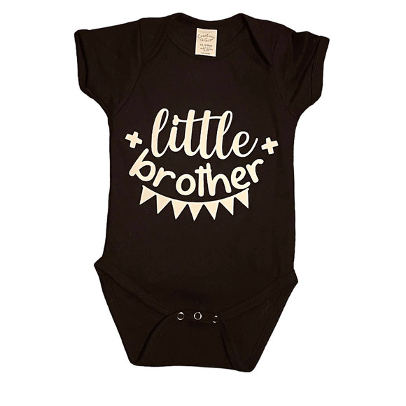 Little Brother|Infant Creeper| Bodysuit| Baby Boy| Baby Gift| 12-18 Months‎ NEW - Picture 1 of 4